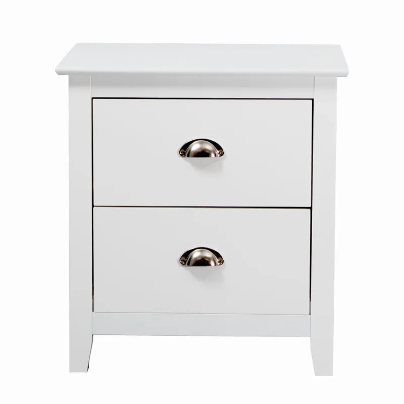 VI Costway 2 Drawer Bedside Table