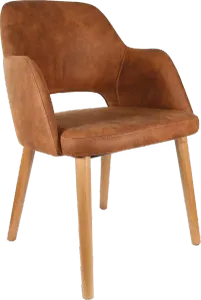 FL Sorbet Premium Vinyl Upholstered Timber Legs Hospitality Chair thumbnail 6