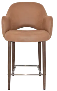 EZ STOOL ALBURY ARM 650 METAL LIGHT WALNUT thumbnail 8