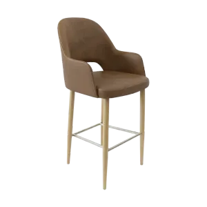 FL Orleans Bourbon Upholstered Seat Aluminium Frame Hospitality Barstool thumbnail 13