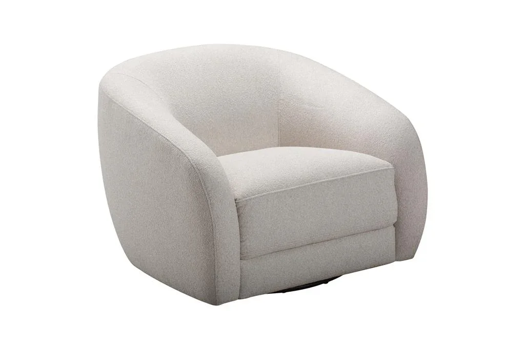 VI Cleo Fabric Upholstered Swivel Armchair Sofa