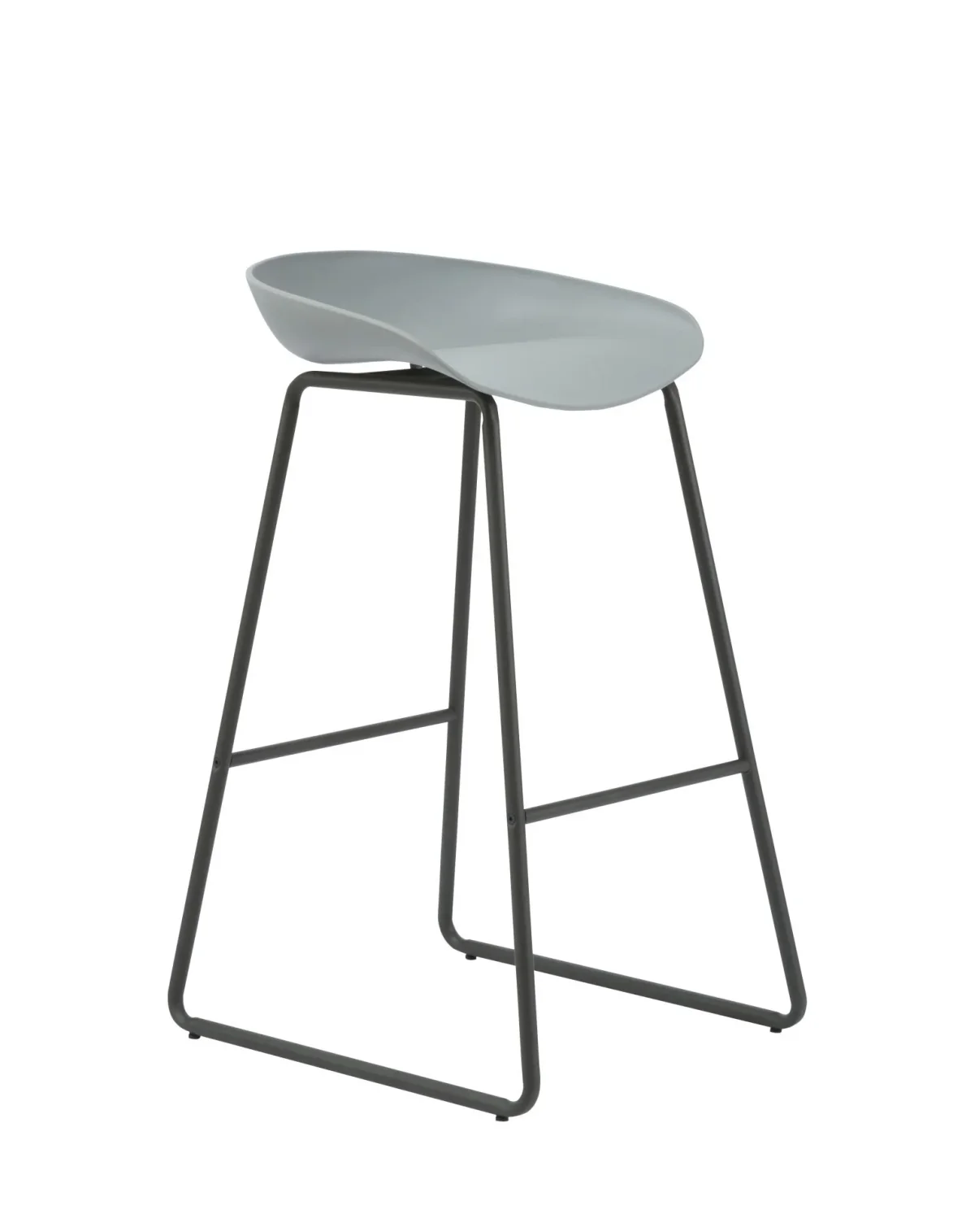 RL Aries Black Metal Frame Hospitality Counter Stool