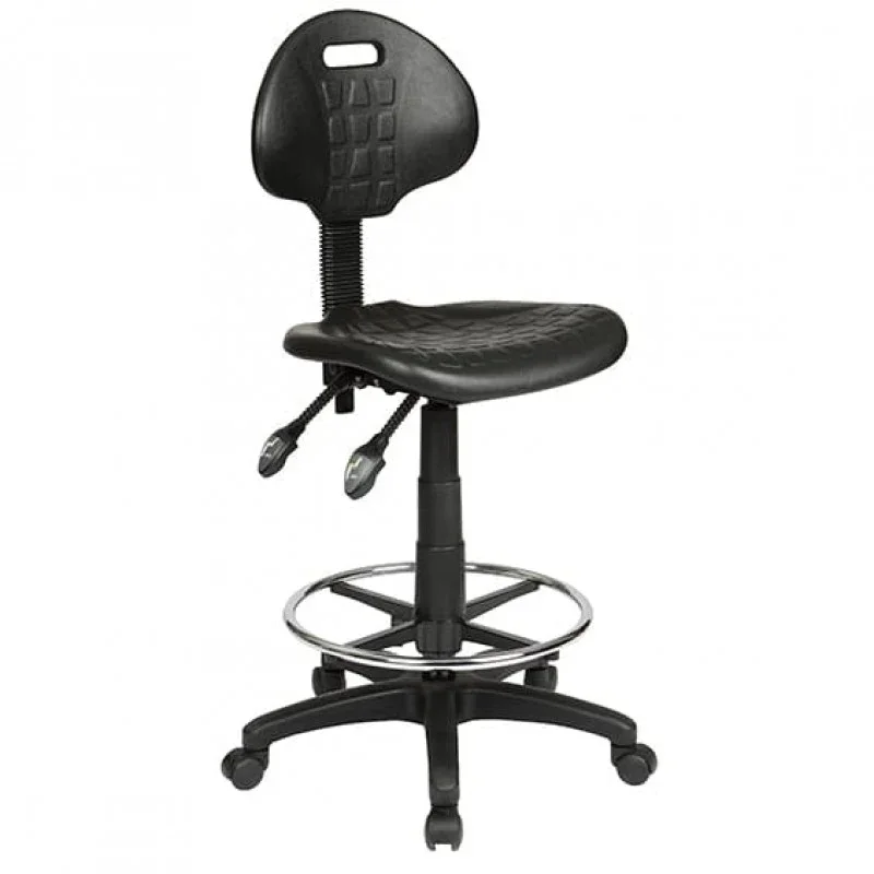 MA PU Upholstered Industrial Drafting Chair