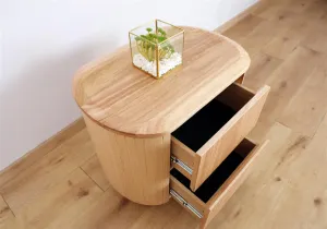 VI Adsila Solid Timber 2 Drawer Bedside Table thumbnail 3