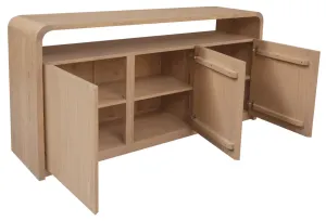 CT Gatsby Solid White Cedar Timber 3 Door Buffet thumbnail 6
