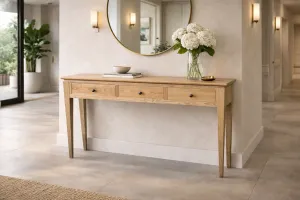 MF Crown Solid Timber 3 Drawers Hall Table thumbnail 2