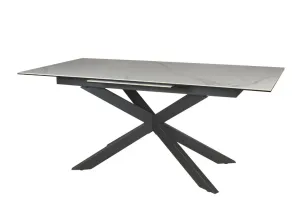VI Iza Metal Leg Ceramic Top Extandable Dining Table thumbnail 7