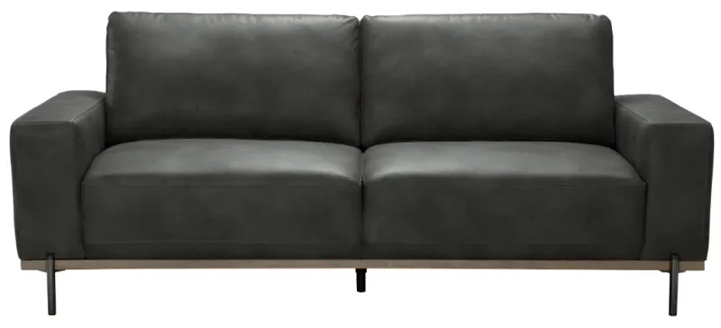 VI Panama Fabric 2 Seater Sofa - Black Blue