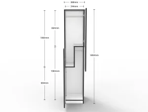 RL Step 2 Door Melamine Locker thumbnail 5