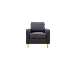 EL Alfred Armchair Fabric Upholstered 1 Seater thumbnail 3