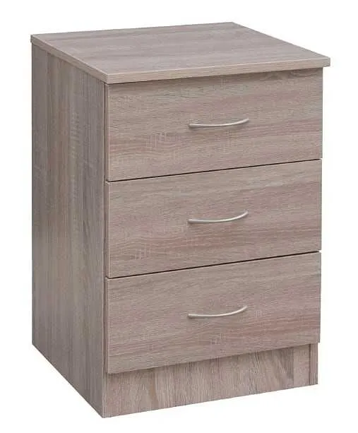 EV Metro 3 drawers bedside table