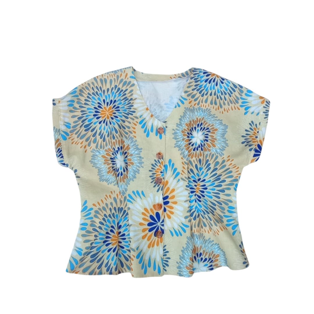 Miramara Designs - Ladies linen blouse-Dora