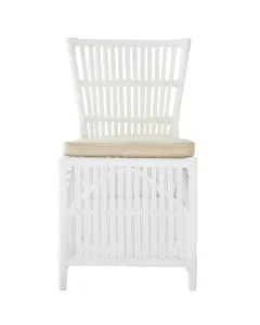 CR Roma Natural Rattan Fabric Seat Dining Chair thumbnail 8