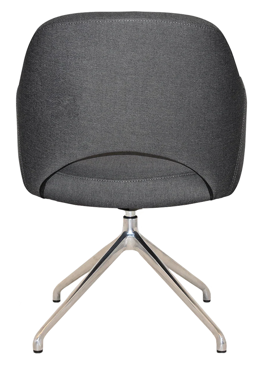 EZ ARM CHAIR ALBURY TRESTLE V2 POLISHED ALUM