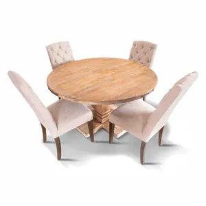 VI Felice Fabric Upholstered Timber Legs Dining Chair thumbnail 7