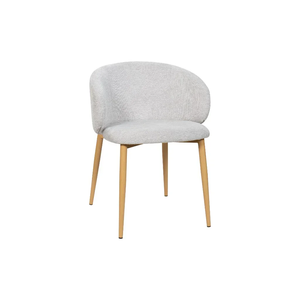 VI Saturn Fabric Upholstered Metal Leg Dining Chair