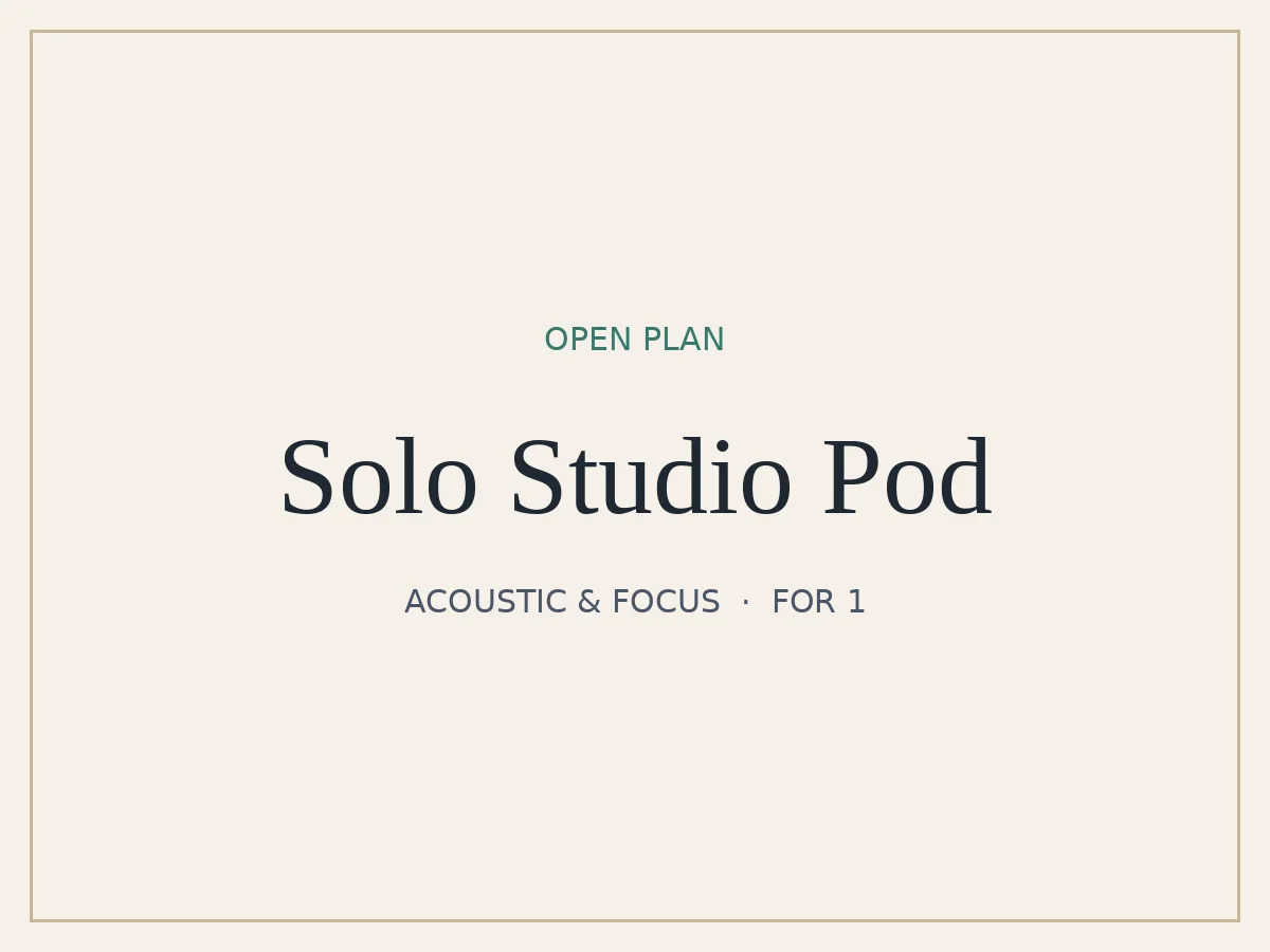 Solo Studio Pod
