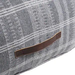 SH Houston Fabric Square Ottoman - Charcoal thumbnail 2