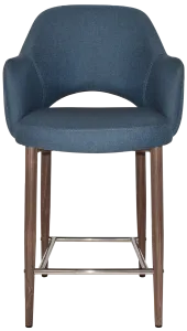 EZ STOOL ALBURY ARM 650 METAL LIGHT WALNUT thumbnail 2