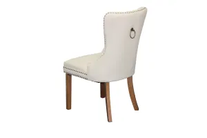 BT Elena Dining Chairs - Grey, Cream or Black Faux Leather thumbnail 7