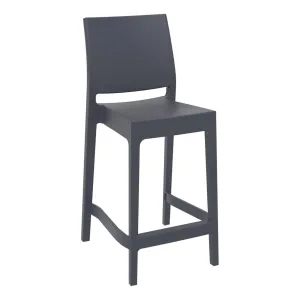 FL Maya Hospitality Outdoor Stackable Bar Stool thumbnail 1