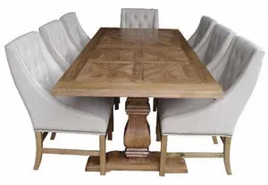 MF Kensington Solid Elm Timber Royal Dining Table thumbnail 3