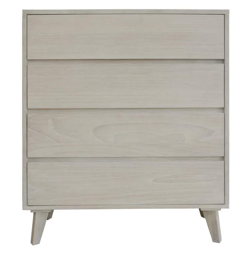 VI Polo Solid Timber 4 Drawer Tallboy