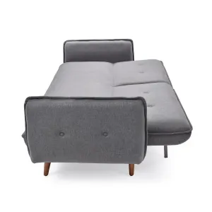 HE Sahara Fabric Upholstered Timber Leg 3 Seater Sofa Bed thumbnail 3