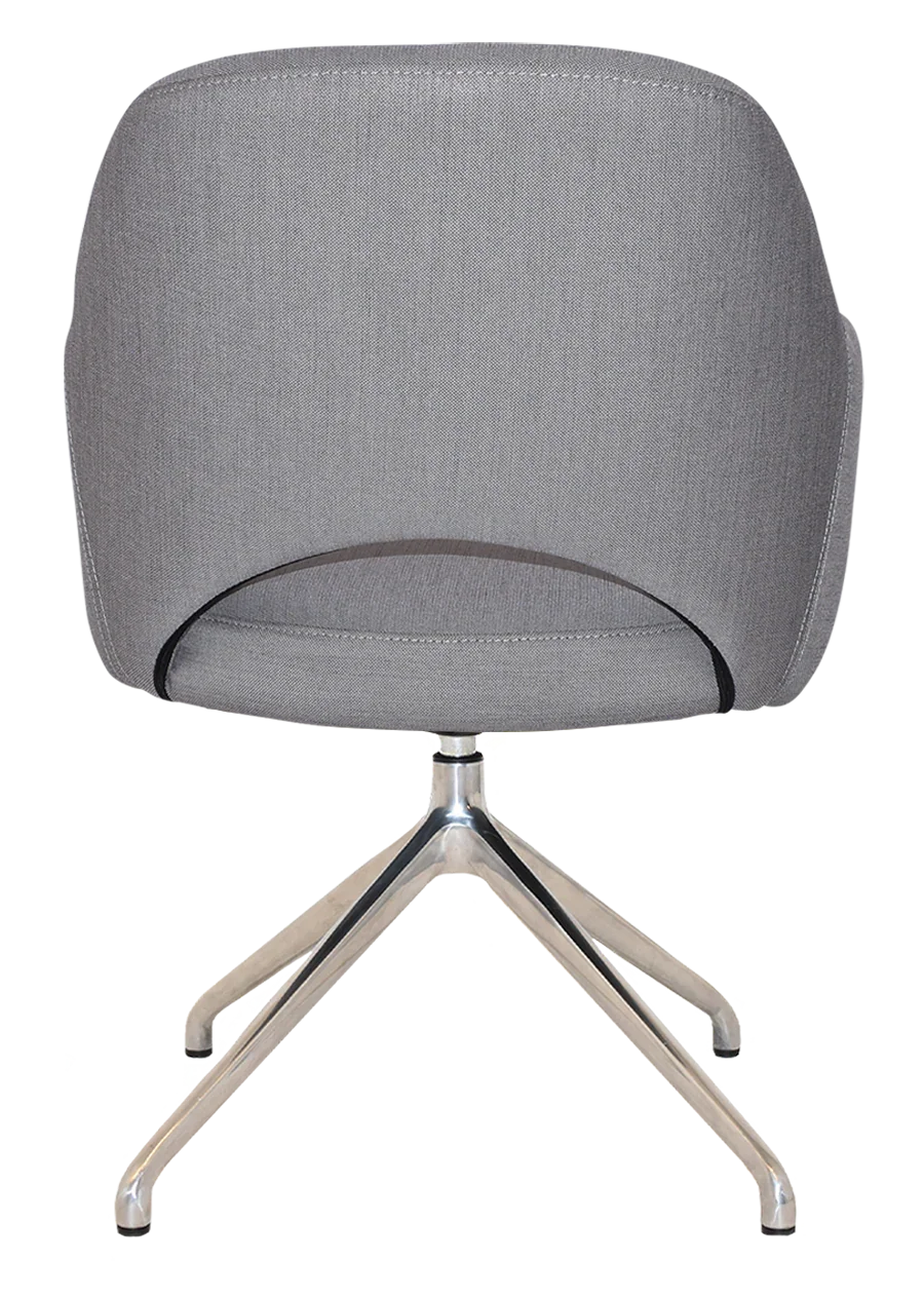 EZ ARM CHAIR ALBURY TRESTLE V2 POLISHED ALUM