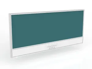OL Studio Screen with Ducting for Agile Shared Desk – Splice Fabric with White Frame thumbnail 6