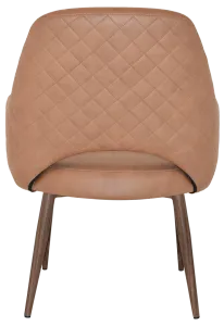 EZ Albury Walnut Colour Metal Leg Upholstered Hospitality XL Armchair thumbnail 8