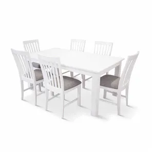 VI Coastal Solid Timber Dining Table With 6 Chairs Set thumbnail 3