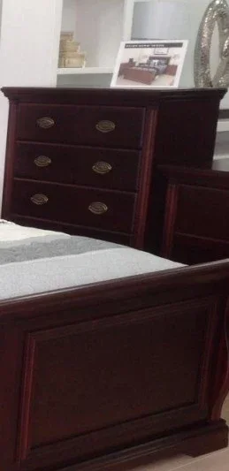 AW Victoria Tallboy 5 Drawer (Burgundy) - American Grandis