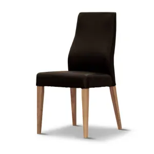 VI Highland PU Leather Upholstered Timber Legs Dining Chair thumbnail 4