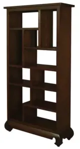 CT Dynasty Solid Mahogany Timber 10 Cube Display Shelf