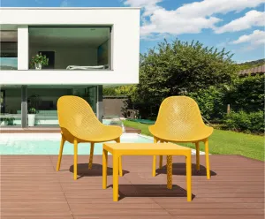 FL Sky 3 Piece Outdoor Lounge Setting with Side Table thumbnail 6