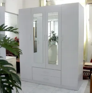 HE Randwick 4 Door and 2 Drawer Wardrobe with Mirror thumbnail 5