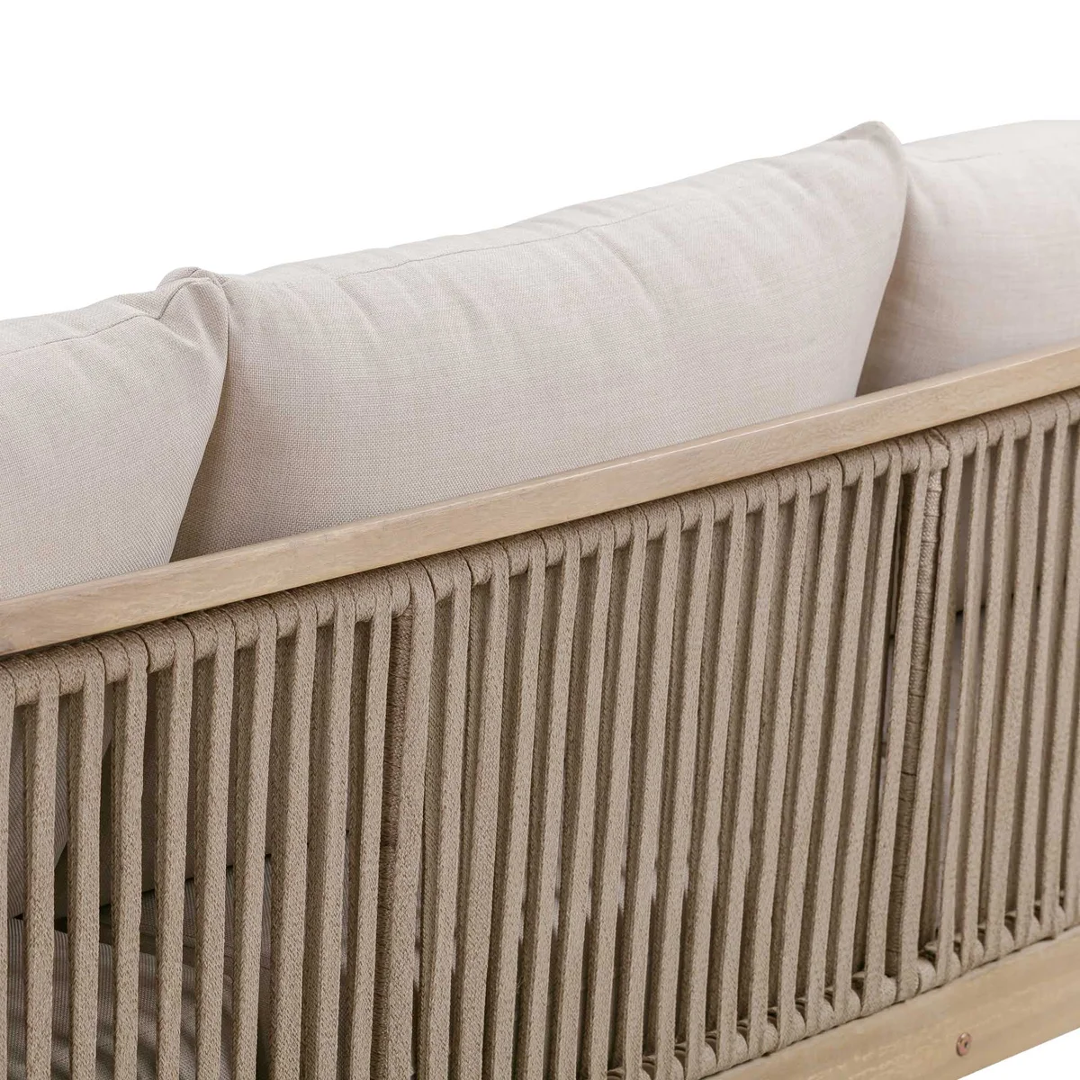 CR Sycamore Solid Timber 3 Seater Outdoor Lounge with Cushion