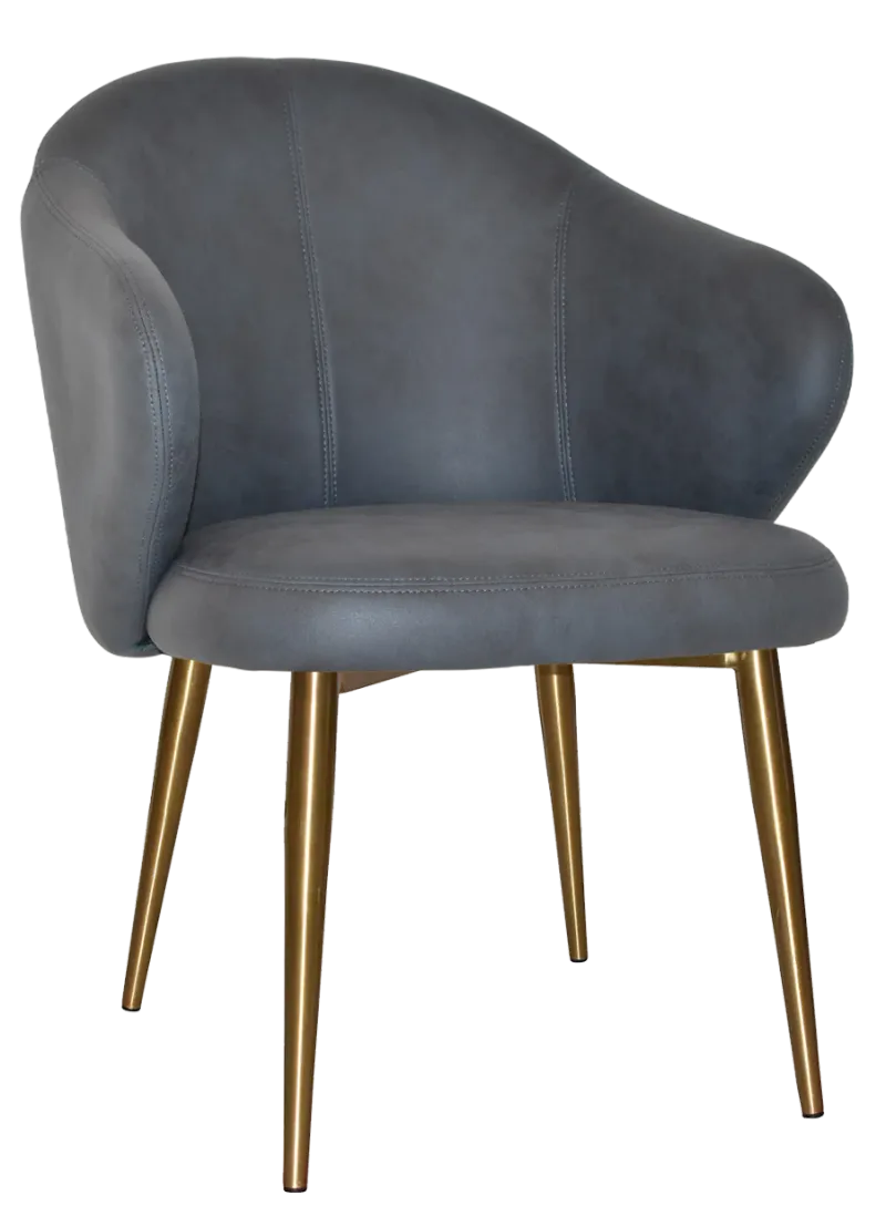 EZ ARM CHAIR HUGO METAL (SLIM) BRASS