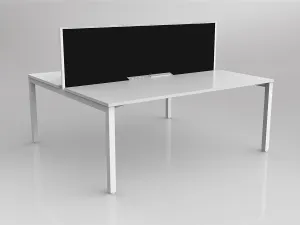 OL Axis 2 User Double Sided Workstation with Screen - Splice Fabric thumbnail 3