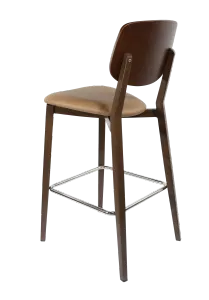 FL Atlanta Upholstered Seat Aluminium Frame Hospitality Barstool - Large thumbnail 5