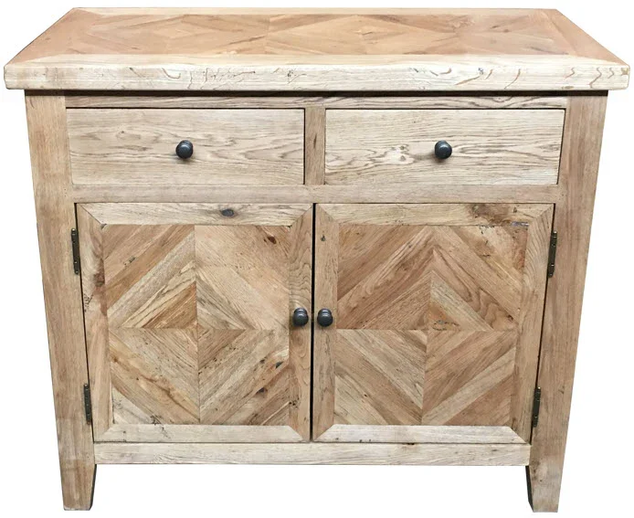 MF Queens Solid Timber 2 Drawer 2 Door Storage Cabinet
