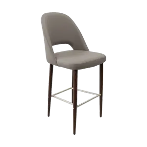FL Orleans Crescent Upholstered Seat Aluminium Frame Hospitality Barstool thumbnail 3
