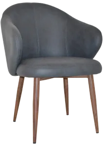 EZ ARM CHAIR HUGO METAL LIGHT WALNUT thumbnail 1