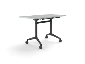 OL Modulus Flip Table with Rectangle Top All Black Frame thumbnail 1