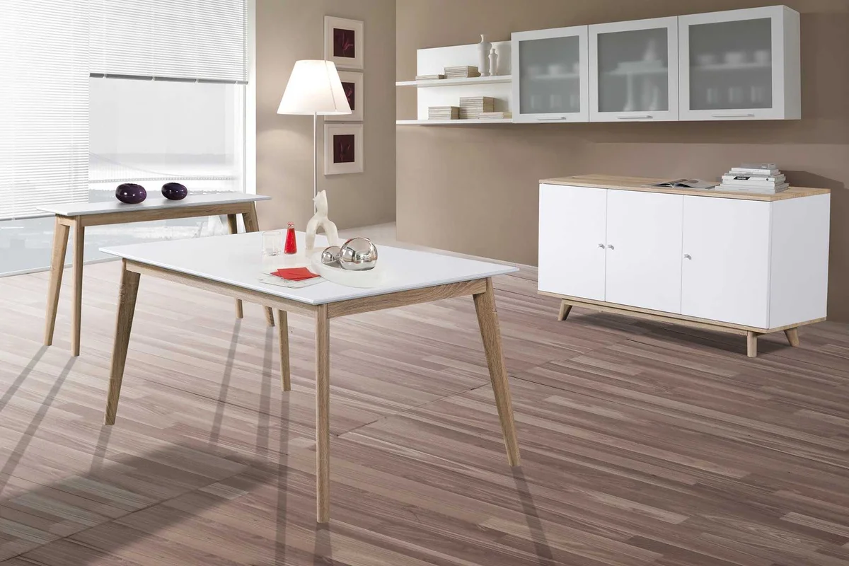 BT Oslo Solid Timber Framed Melamine Top Square Dining Table