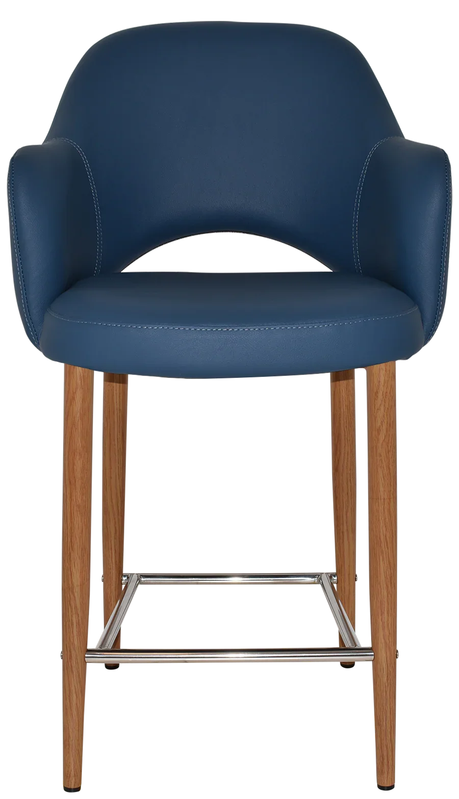 EZ Albury Upholstered Barstool with Light Oak Legs