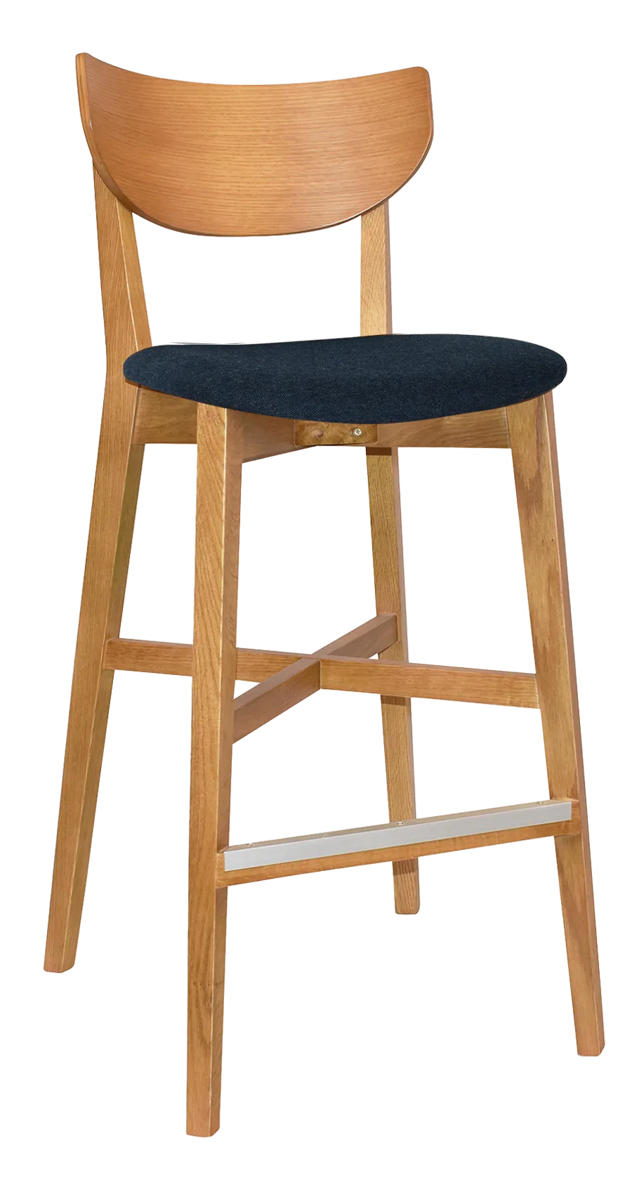 EZ Rialto Light Oak Stained Solid Timber Framed Barstool