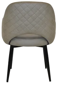 EZ Albury Black Metal Leg Upholstered Hospitality Dining Armchair thumbnail 9