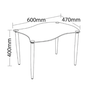 ST Impress Glass Top Reception Area Coffee Table thumbnail 2